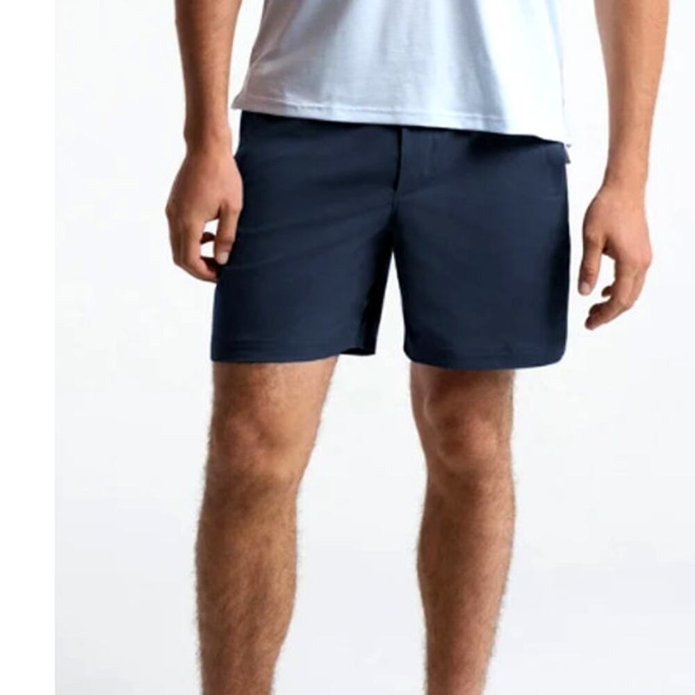 Birddogs Men's Flat Front Shorts in Navy with Black Liner - Picture 2 of 10